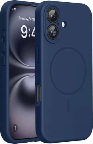 Miniatura 177 de Miracase Funda diseñada para iPhone 13, con protector de pantalla de vidrio templado, forro de microfibra suave antiarañazos, funda de goma