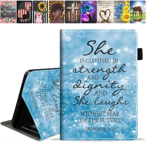 Miniatura 16 de Funda para tableta Amazon Kindle Fire 7 (pantalla de 7 pulgadas, 12ª generación, versión 2022), funda de piel sintética prémium con función