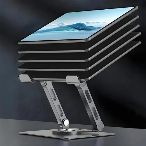 Miniatura 3 de GuaziV Soporte giratorio de 360° para tableta, soporte ajustable para tablet iPad para escritorio, soporte giratorio plegable para iPad