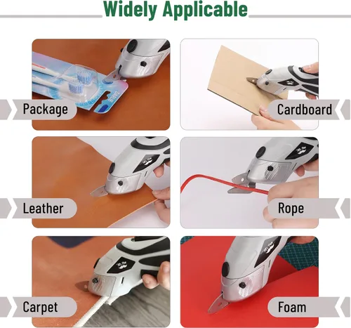 Miniatura 7 de Mr. Pen - Tijeras eléctricas con 2 cuchillas, 3.6V Tijeras eléctricas inalámbricas para cartón, cortador de cajas eléctricas