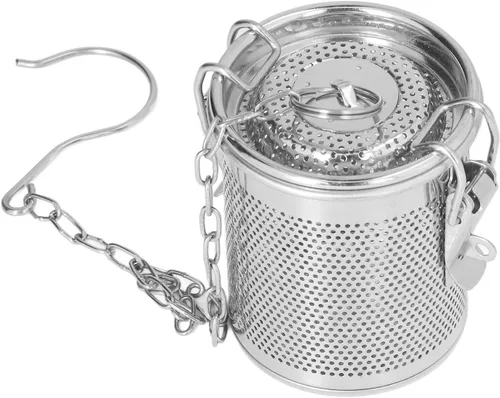 TOPINCN Filtro de especias de acero inoxidable, multiusos, resistente a altas temperaturas, fácil filtrado de escoria, bolsa de condimentos de acero