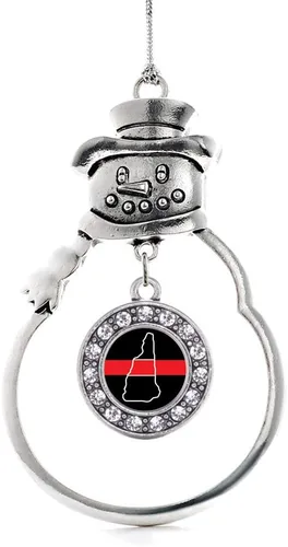 Miniatura 101 de Inspired Silver - Roller Queen - Adorno de Navidad plateado - Adorno circular para árbol de Navidad con circonita cúbica - Decoración colgante