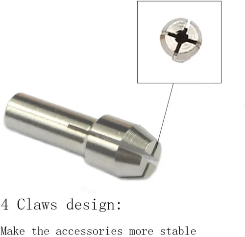 Miniatura 3 de 8 accesorios para herramientas rotativas – Portabrocas de latón con pinza de acero inoxidable brillante duradero para herramientas rotativas Dremel