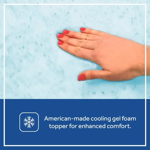 Miniatura 11 de Sealy Baby Colchón híbrido acogedor y transpirable para cuna, certificado GREENGUARD Gold, fabricado en Estados Unidos, espuma refrescante, 2