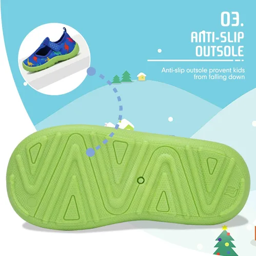 Miniatura 6 de FANTURE Zapatos de agua para niños y niñas, lindas sandalias acuáticas, playa, piscina, parque acuático, tenis acuáticos, para niños pequeños
