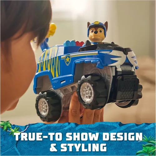 Miniatura 4 de Paw Patrol Jungle Pups, vehículo Chase Tiger, camión de juguete con figura de acción coleccionable, juguetes para niños y niñas a partir de 3 años
