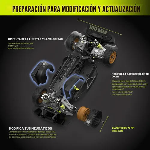 Miniatura 3 de RIAARIO 1/10 XTS-S10 Roller Carbon Fiber, azul, a partir de 14 años