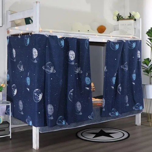 Miniatura 12 de JIAHG - Cortinas para cama individual para alumnos, para cama individual, tienda de campaña, cortinas, mosquiteras, tela opaca, protección contra