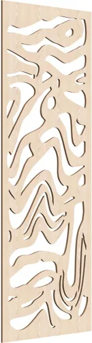 Miniatura 24 de 9 3/8"W x 24 3/8"H x 1/4"T Northfield Decorativos Paneles de Pared de Madera Calado, Abedul