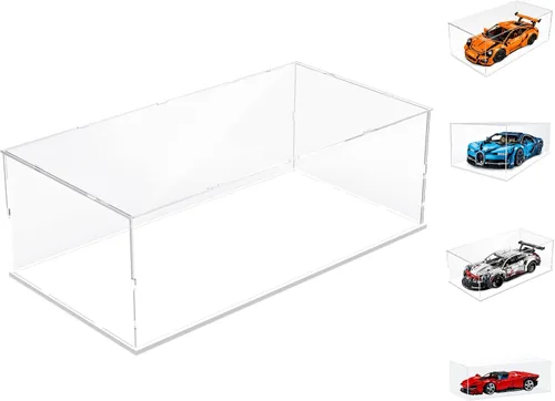 Miniatura 54 de Choowin - Caja de exhibición de acrílico para Lego Car Dodge Charger Batmobile Jazz Quartet - Caja de exhibición de acrílico transparente engrosado