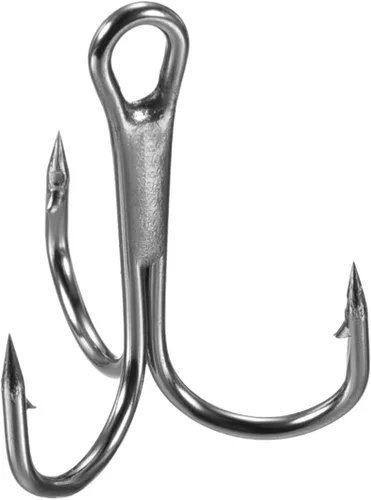 Miniatura 20 de PATIKIL Anzuelos de pescado agudos de acero al carbono, gancho de curva redondo afilado Gancho de púas triple para agua dulce y salada Blanco