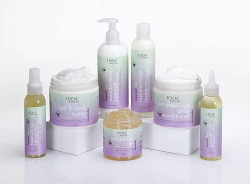 Miniatura 4 de EDEN BodyWorks Aloe de lavanda para el cabello + mantequilla corporal (16 onzas), hidratante natural, hidrata, calma y calma el cabello y la piel