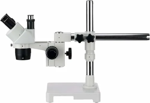 Miniatura 3 de AmScope Microscopio estéreo trinocular SW-3T24X, oculares WH10x, aumento 10X/20X/40X, objetivo 2X/4X, soporte de brazo único, incluye lente Barlow