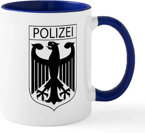 Miniatura 77 de CafePress Taza de café de cerámica de 11 oz (11.0 fl oz) de Police Mom