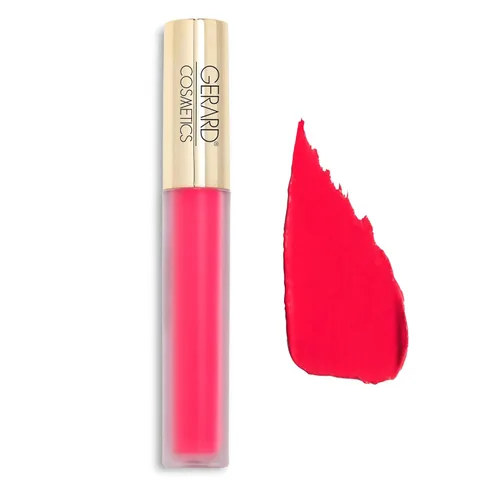 Gerard Cosmetics HydraMatte - Lápiz labial líquido Strawberry Fields, lápiz labial rosa con acabado mate, de larga duración y no se seca, color de