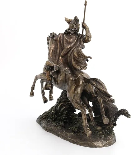 Miniatura 5 de Veronese Design Odin Riding Sleipnir Escultura seguida por el lobo