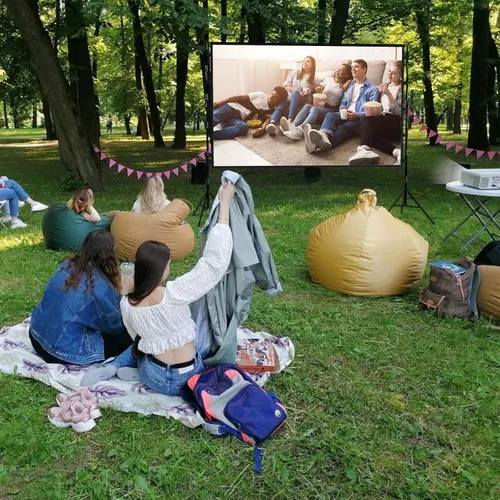 Miniatura 6 de Pantalla de Proyector y Soportes, Pantallas de Proyección Grandes Mejoradas Fáciles de Configurar 102H''*104W'' 16:9 Perfectance para Presentaciones