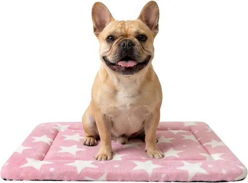 Miniatura 27 de Tapete de Cama para Perro - Tapetes de Cama Reversibles para Jaula de Perro, Suave y Transpirable, Almohadilla para Perrera, Cama de Jaula Duradera