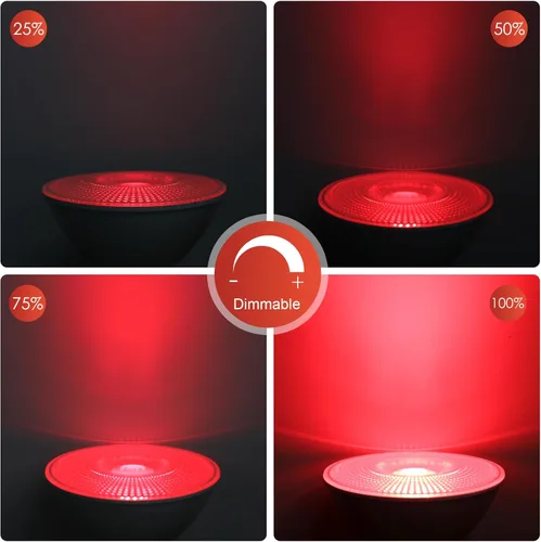 Miniatura 5 de Energetic - Bombilla LED Par38 roja para exteriores, 16 W (equivalente a 90 vatios), regulable, base E26, para Navidad, Halloween, decoración