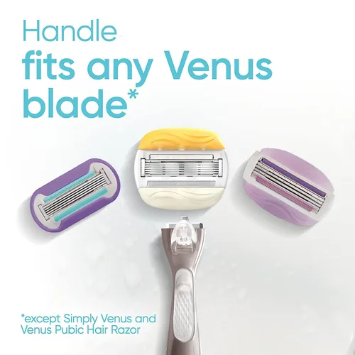 Miniatura 6 de Gillette Venus Comfortglide con mango de maquinilla de afeitar Olay Coconut para mujer + repuestos de cuchilla, plateado, 2