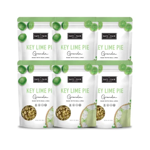 Miniatura 15 de Safe + Fair - Granola de Pastel de Cumpleaños, sin gluten, vegano y a base de plantas con chispitas naturales, 0g de grasas trans, sin OGM, kosher