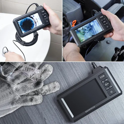 Miniatura 7 de DEPSTECH - Endoscopio industrial de 5.5 mm, cámara de inspección de boroscopio digital HD 1080P con pantalla de 4.3 pulgadas, cámara serpiente