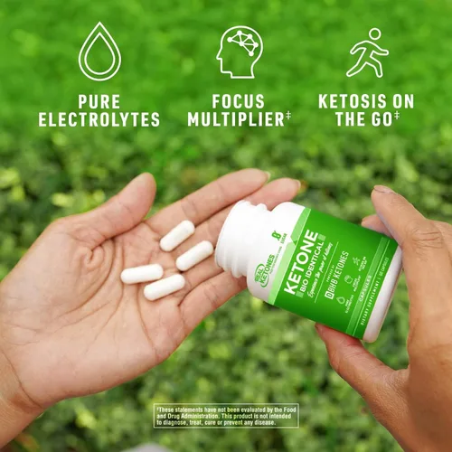 Miniatura 3 de BHB - Píldoras cetonas exógenas Keto - Pastillas de electrolitos Real Ketones Keto para un mayor rendimiento energético y cetosis rápida, píldoras