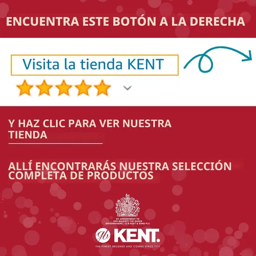 Miniatura 7 de Kent KFM3 Cepillo para peinar con gel para hombres, cepillo de 9 filas con cerdas iónicas antiestáticas, desenredante y suavizante para cabello
