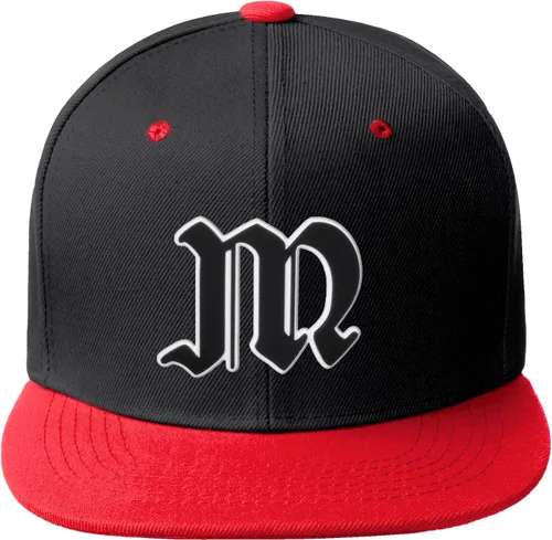 Miniatura 816 de Daxton Gorra clásica con visera de billete plano con letras del alfabeto inglés antiguo de la A a la Z