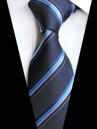 Miniatura 56 de WeiShang Lote de 6 corbatas clásicas de seda para hombre, corbatas tejidas jacquard