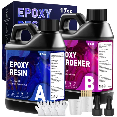 Miniatura 9 de GRLELOU Kit de resina epoxi 1 galón, resina epoxi transparente de fácil mezcla 1:1, sin amarillamiento, sin burbujas, alto brillo, autonivelante