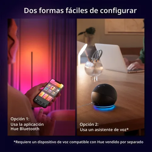Miniatura 4 de Philips Hue Lámpara de pie Signe Gradient, compatible con Alexa, Apple HomeKit y Google Assistant, color negro