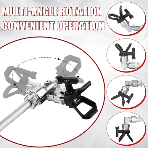 Miniatura 4 de Kit de manguera de pistola pulverizadora sin aire, 5 unidades, pistola de pintura sin aire, alta presión, 3600 psi, 517, junta giratoria con puntas