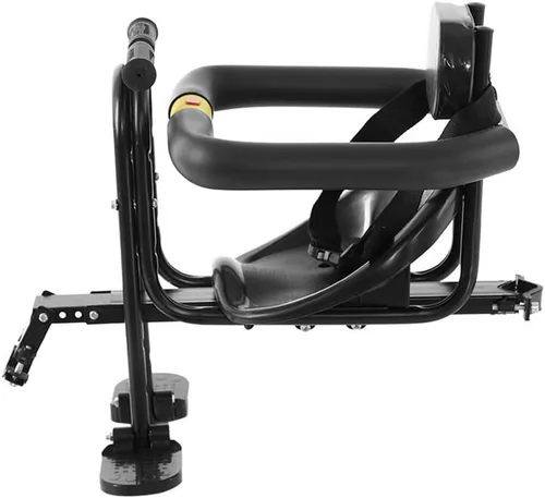 Miniatura 5 de Asiento delantero de bicicleta para niños con pedales y soporte para niños de 1 a 3 años de edad, sillín delantero estable portátil para bicicleta