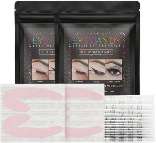 Beth Bender Beauty Eye Candy Plantilla para Delineador de Ojos | Plantilla para Delineador de Ojos de Gato | Hecho en EE.UU. | Libre de Crueldad