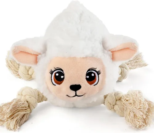 Miniatura 8 de Sedioso Juguetes para perros, juguete de peluche para perros para razas grandes, bonitos juguetes chirriantes para perros con papel arrugado