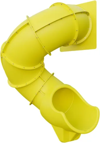Tobogán Turbo Twister de 6 pies para juegos – Aventura de giro, paseo suave y seguro | TUSK Strong℠ (amarillo)