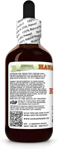 Miniatura 3 de Hawaii Pharm Extracto de bardana sin alcohol, glicerita para apoyo inmunológico, promueve la piel clara, ayuda a la digestión, apoya la función