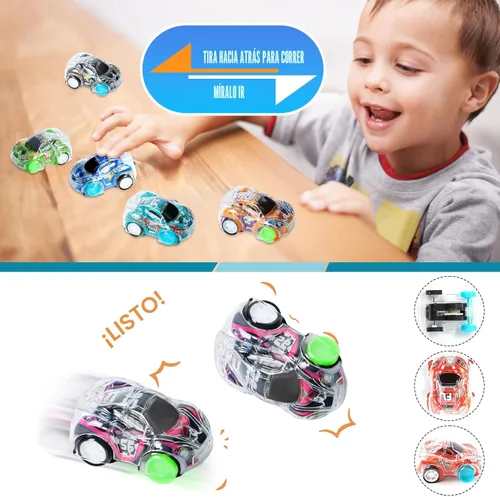 Miniatura 3 de DIYDEC 36 piezas de autos de Pascua rellenos de huevos mini autos de carreras de Pascua para niños, juguetes de automóvil para rellenar cestas
