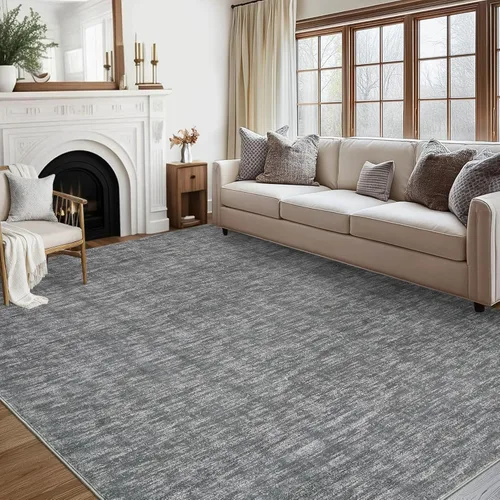 Miniatura 36 de RUGSREAL Alfombra lavable a máquina de 2 x 8 pies, para pasillo, entrada, contemporánea, color liso, alfombra de pasillo moderna para interiores