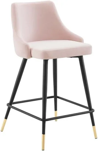 Miniatura 12 de Modway Adorn Performance - Taburete de terciopelo para mostrador, color gris