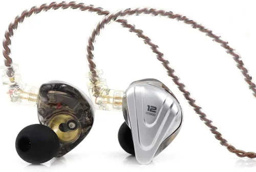 Miniatura 12 de Linsoul KZ ZSX 5BA+1DD Auriculares híbridos intrauditivos HiFi de 6 controladores con placa frontal de aleación de zinc, cable desmontable de 2
