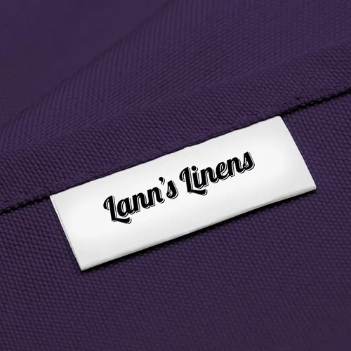 Miniatura 5 de Lann's Linens - Mantel rectangular de tela de poliéster de primera calidad para bodas, banquetes y restaurantes Morado