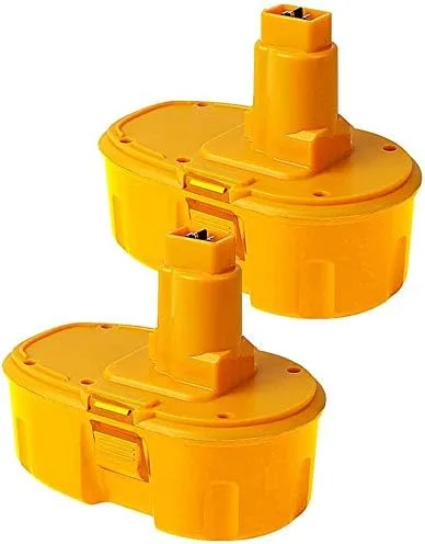 2 paquetes actualizados a 4500mAh Ni-Mh 18V DC9096 DC9098 DC9099 DW9098 Batería de repuesto compatible con Dewalt 18 voltios XRP Baterías DW9095