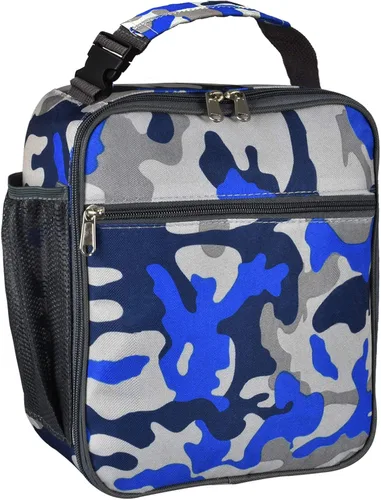 Miniatura 9 de Lonchera aislada azul marino, a prueba de fugas, portátil, con asa, para hombres, mujeres, niños y niñas, 10.2 pulgadas de largo x 4.3 pulgadas