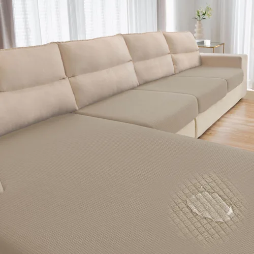 Miniatura 39 de Funda repelente al agua para cojín de sillón, funda elástica para respaldo individual de sofá seccional, funda para sofá en forma de L para mascotas