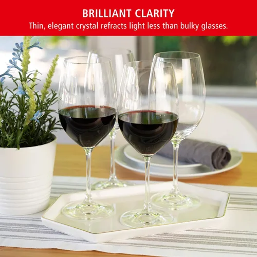 Miniatura 3 de Spiegelau Salute - Copas de vino burdeos transparentes para vino tinto, cristalería de tallo elegante, bar en casa, cena, regalos de boda, artículos