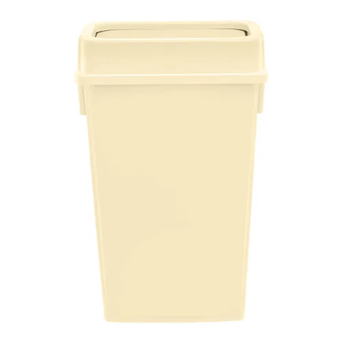 Miniatura 24 de Cubo de basura rectangular de plástico negro de 16 galones, perfecto para cocina, oficina