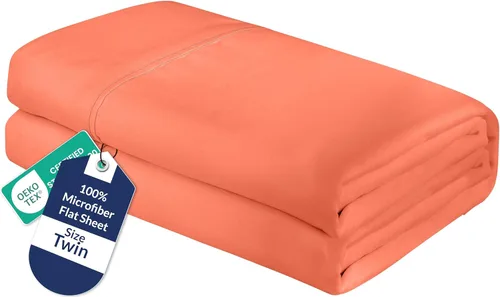 Miniatura 28 de Royale Linens Sábana Plana King – Sábanas Planas de Microfibra Cepillada Ultra Suave 1800 Solamente – Sin Arrugas y Resistente a las Manchas – Gris