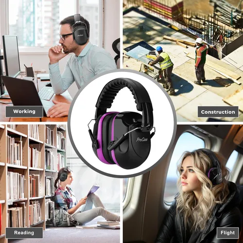 Miniatura 114 de ProCase NRR 28dB Noise Reduction Ear Muffs, Foldable Adjustable Noise Cancelling Headphones
